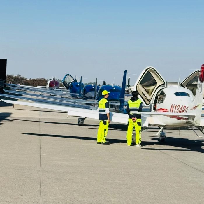 Interior del hangar